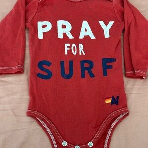 Aviator Nation pray for surf onesie